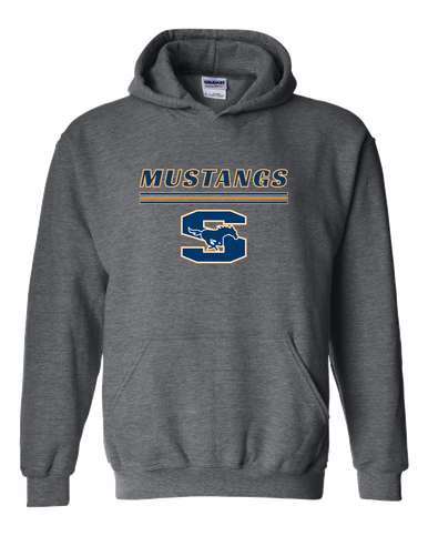 Sachse Mustangs Mascot #8 Men's Hoodie