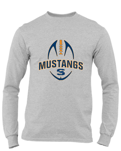 Sachse Mustangs Football #5 Men's LS T-Shirt