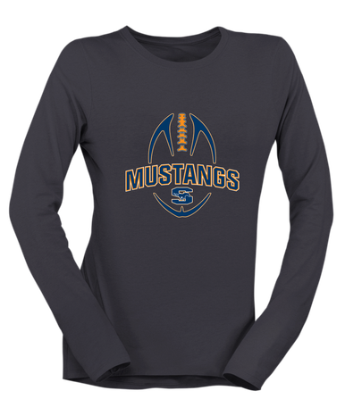 Sachse Mustangs Football #5 Women's Premium LS T-Shirt