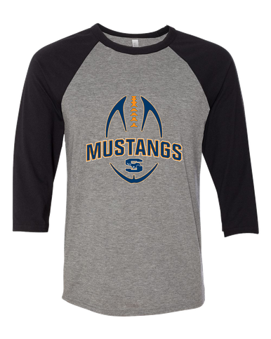 Sachse Mustangs Football #5 Men's Baseball T-Shirt