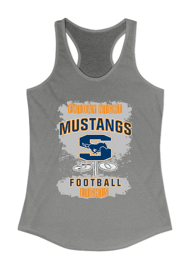 Sachse Mustangs Football #6 Women's Tank Top