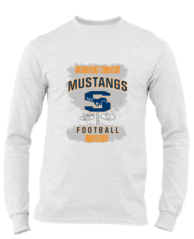 Sachse Mustangs Football #6 Men's Premium LS T-Shirt