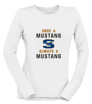 Sachse Mustangs Once A Women's Premium LS T-Shirt