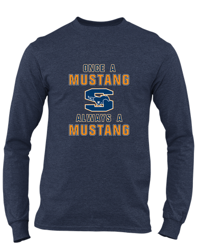 Sachse Mustangs Once A Men's Premium LS T-Shirt