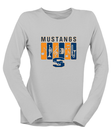 Sachse Mustangs Band # 2 Women's LS T-Shirt