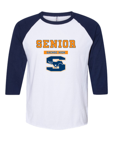 Sachse Mustangs Senior #2 Women's Baseball T-Shirt