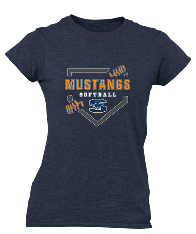 Sachse Mustangs Softball #2 Women's Premium SS T-Shirt