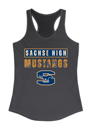 Sachse Mustangs Mascot #9 Women's Tank Top