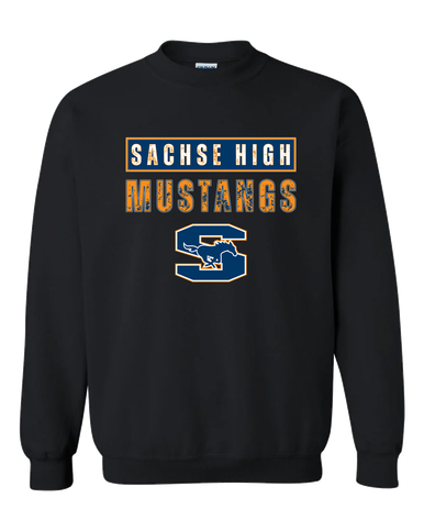 Sachse Mustangs Mascot #9 Men's Sweatshirt