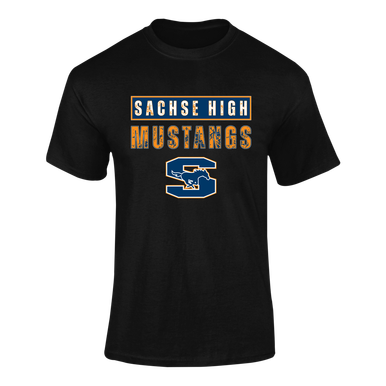 Sachse Mustangs Mascot #9 Men's Premium SS T-Shirt