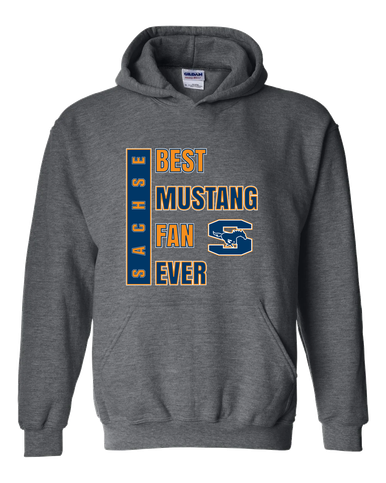 Sachse Mustangs Best Mustang Fan Men's Hoodie