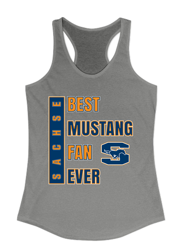 Sachse Mustangs Best Mustang Fan Women's Tank Top