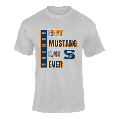 Sachse Mustangs Best Mustang Dad Men's Premium SS T-Shirt