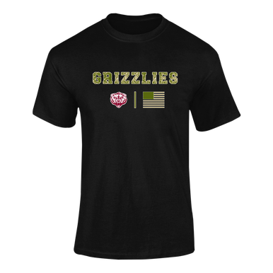 Granite Hills Grizzlies Camo Flag Men's Premium SS T-Shirt