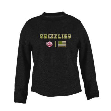 Granite Hills Grizzlies Camo Flag Women's Sweatshirt