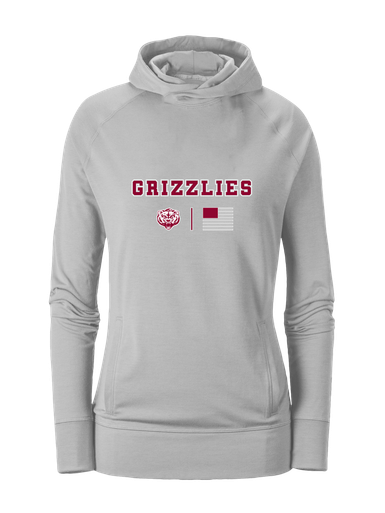 Granite Hills Grizzlies Team Colors Flag Women's Hoodie