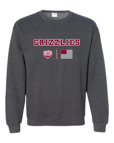 Granite Hills Grizzlies Team Colors Flag Men's Sweatshirt