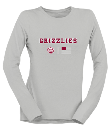 Granite Hills Grizzlies Team Colors Flag Women's Premium LS T-Shirt