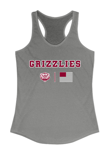 Granite Hills Grizzlies Team Colors Flag Women's Tank Top