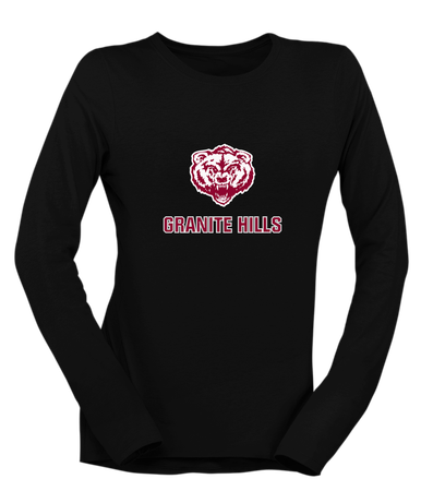 Granite Hills Grizzlies Mascot #2 Women's LS T-Shirt