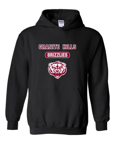 Granite Hills Grizzlies Mascot #3 Men's Hoodie