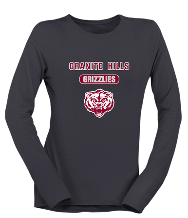 Granite Hills Grizzlies Mascot #3 Women's Premium LS T-Shirt