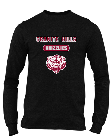 Granite Hills Grizzlies Mascot #3 Men's Premium LS T-Shirt