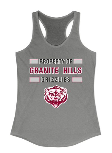 Granite Hills Grizzlies Property Of Women's Tank Top