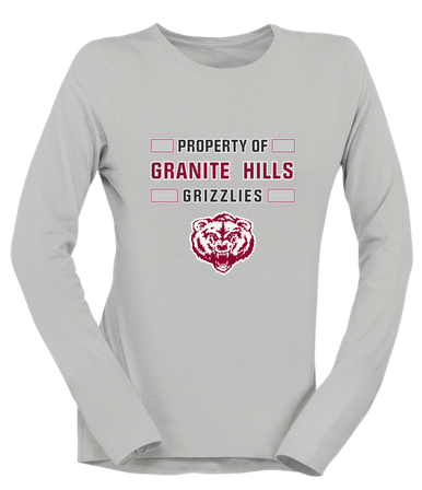 Granite Hills Grizzlies Property Of Women's Premium LS T-Shirt