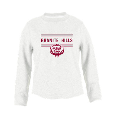 Granite Hills Grizzlies Mascot #4 Women's Sweatshirt