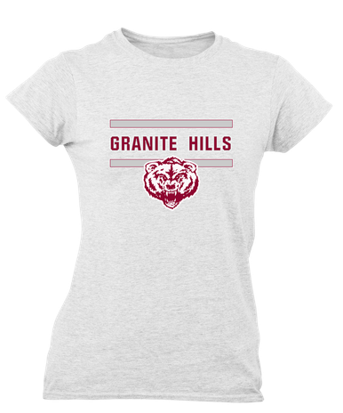 Granite Hills Grizzlies Mascot #4 Women's SS T-Shirt
