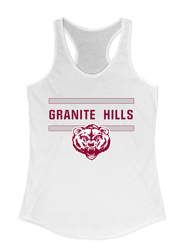 Granite Hills Grizzlies Mascot #4 Women's Tank Top