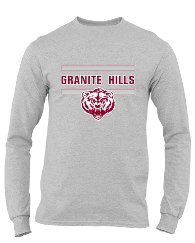 Granite Hills Grizzlies Mascot #4 Men's Premium LS T-Shirt