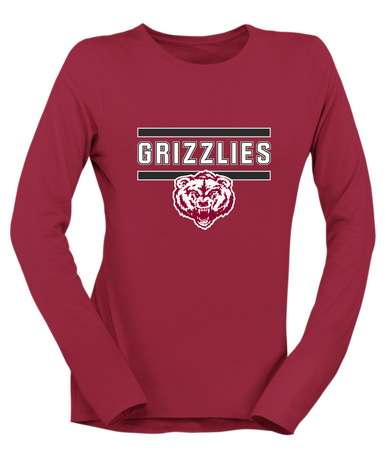 Granite Hills Grizzlies Mascot #5 Women's Premium LS T-Shirt