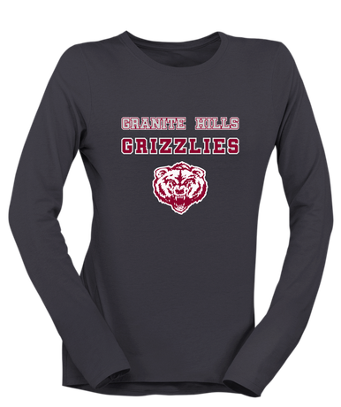 Granite Hills Grizzlies Spirit Women's LS T-Shirt
