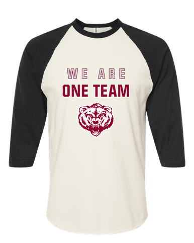 Granite Hills Grizzlies We Are One Team Women's Baseball T-Shirt