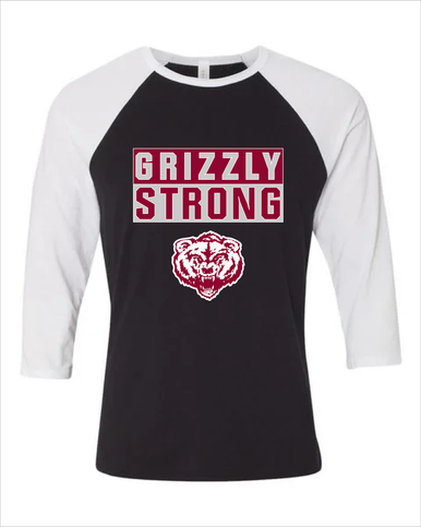 Granite Hills Grizzlies Strong #1 Women's Baseball T-Shirt