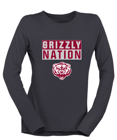 Granite Hills Grizzlies Nation #1 Women's LS T-Shirt