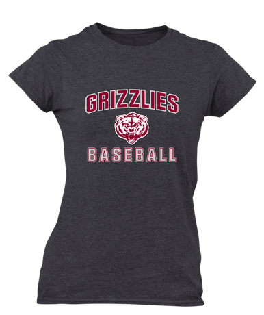 Granite Hills Grizzlies Baseball #1 Women's SS T-Shirt