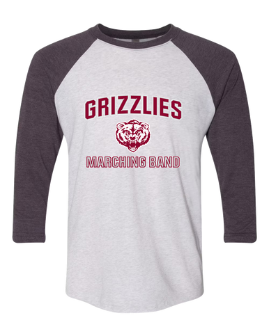 Granite Hills Grizzlies Marching Band Women's Baseball T-Shirt