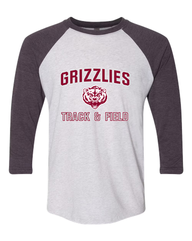 Granite Hills Grizzlies Track & Field Men's Baseball T-Shirt