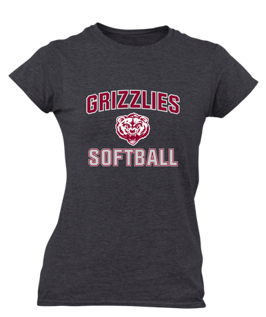 Granite Hills Grizzlies Softball #1 Women's SS T-Shirt