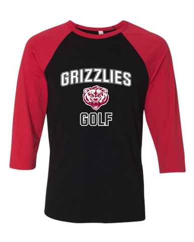 Granite Hills Grizzlies Golf Women's Baseball T-Shirt