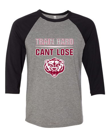 Granite Hills Grizzlies Train Hard, Can't Lose Women's Baseball T-Shirt