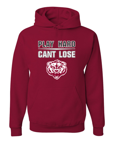 Granite Hills Grizzlies Play Hard, Can't Lose Men's Premium Hoodie