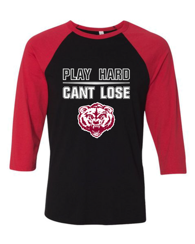 Granite Hills Grizzlies Play Hard, Can't Lose Men's Baseball T-Shirt