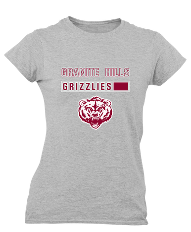 Granite Hills Grizzlies Mascot #7 Women's SS T-Shirt