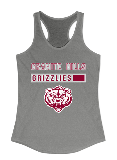 Granite Hills Grizzlies Mascot #7 Women's Tank Top