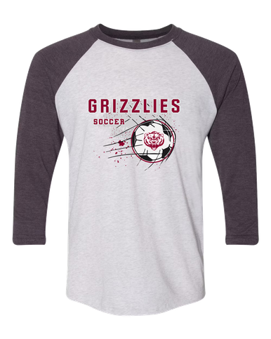Granite Hills Grizzlies Soccer #2 Women's Baseball T-Shirt