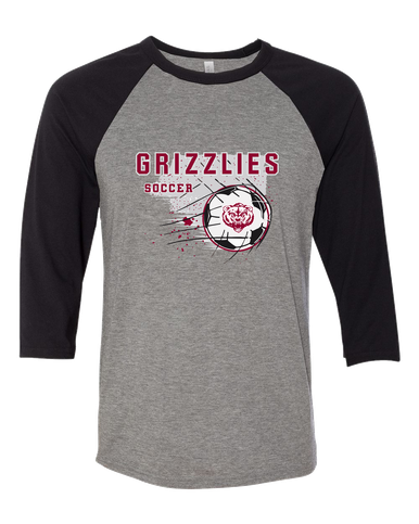 Granite Hills Grizzlies Soccer #2 Men's Baseball T-Shirt